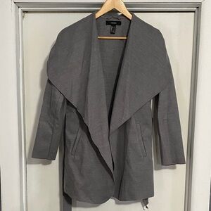 Forever 21 Gray Women's Draped Blazer